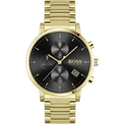  Shop Authentic Hugo Boss Integrity Chronograph Grey Dial Gold Steel Strap Watch for Men - 1513781 - Luxxuri