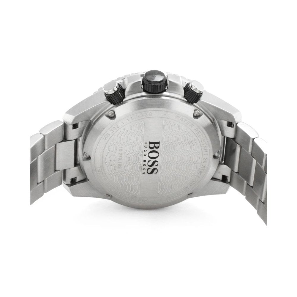  Shop Authentic Hugo Boss Vela Chronograph Diver Blue Dial Silver Steel Strap Watch for Men - 1513775 - Luxxuri