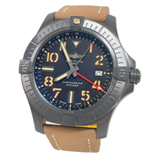 Shop Authentic Breitling Avenger Automatic GMT 45 Black Dial Brown Nylon Strap Watch for Men - V32395101B1X1 - Luxxuri