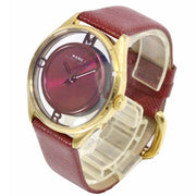  Shop Authentic Marc Jacobs Tether Transparent Red Dial Red Leather Strap Watch for Women - MBM1377 - Luxxuri