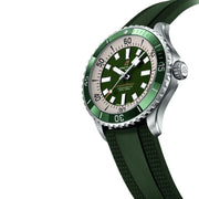  Shop Authentic Breitling Superocean Automatic 44 Green Dial Green Rubber Strap Watch for Men - A17376A31L1S1 - Luxxuri