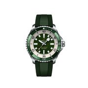  Shop Authentic Breitling Superocean Automatic 44 Green Dial Green Rubber Strap Watch for Men - A17376A31L1S1 - Luxxuri