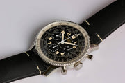  Shop Authentic Breitling Navitimer Ref. 806 1959 Re-Edition Black Dial Brown Leather Strap Watch for Men - AB0910371B1X1 - Luxxuri