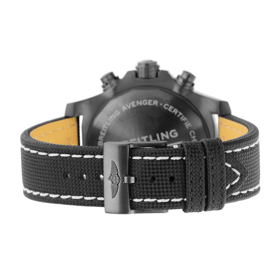  Shop Authentic Breitling Avenger Chronograph 45mm Night Mission Black Dial Black Nylon Strap Watch for Men - V13317101B1X1 - Luxxuri