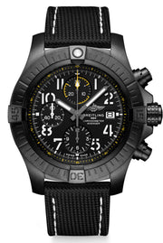  Shop Authentic Breitling Avenger Chronograph 45mm Night Mission Black Dial Black Nylon Strap Watch for Men - V13317101B1X1 - Luxxuri