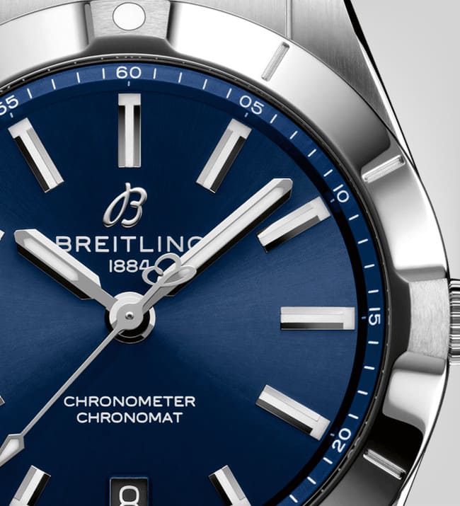  Shop Authentic Breitling Chronomat 32 Blue Dial Silver Steel Strap Watch for Women - A77310101C1A1 - Luxxuri