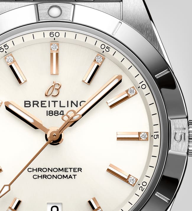  Shop Authentic Breitling Chronomat Automatic 36 White Dial Silver Steel Strap Watch for Women - A10380101A2A1 - Luxxuri