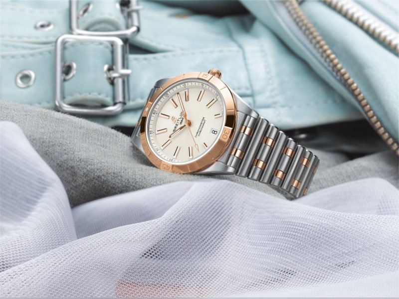  Shop Authentic Breitling Chronomat Automatic 36 White Dial Two Tone Steel Strap Watch for Women - U10380101A1U1 - Luxxuri