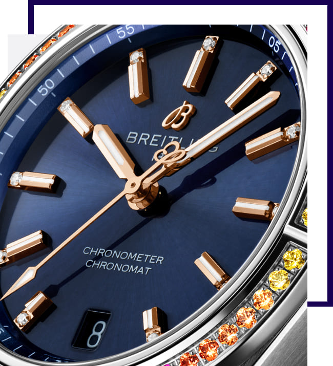  Shop Authentic Breitling Chronomat Automatic 36 South Sea Blue Dial Blue Leather Strap Watch for Women - A10380611C1P1 - Luxxuri