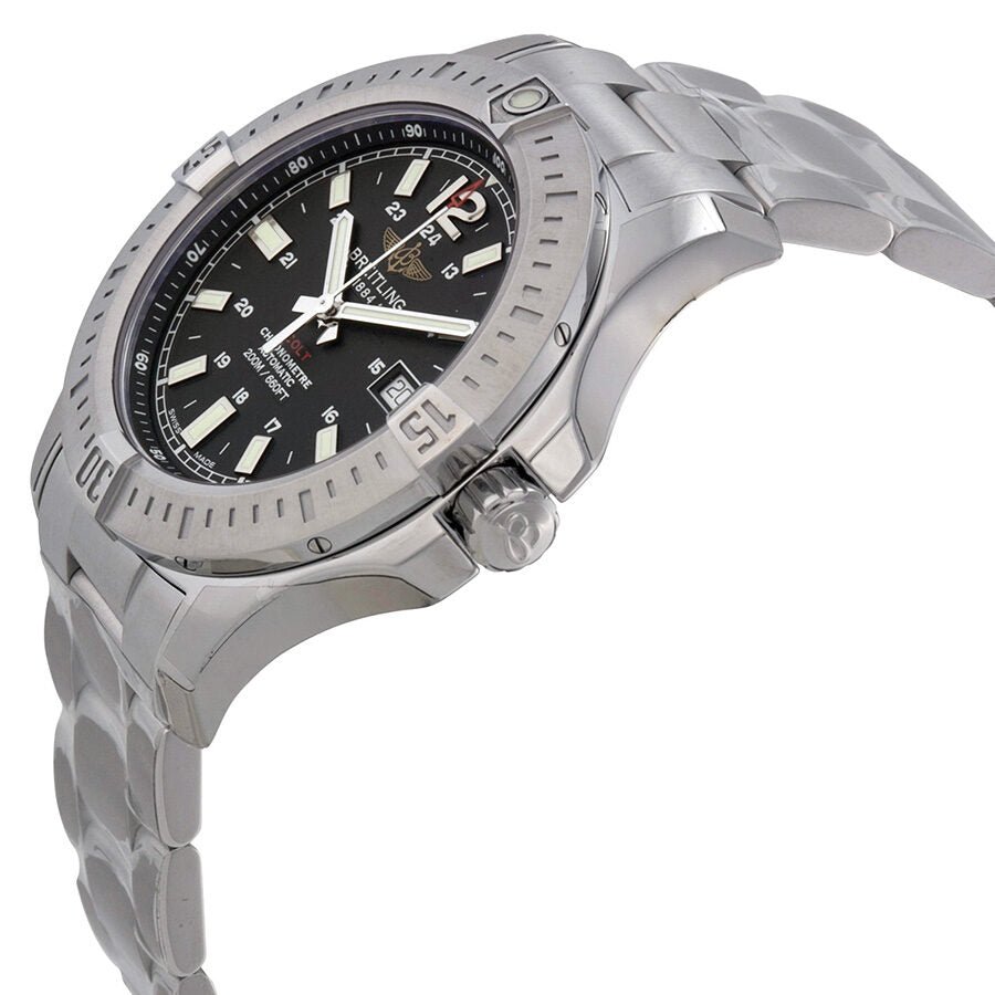  Shop Authentic Breitling Colt Automatic 44mm Black Dial Stainless Steel Mens Watch - A1738811/BD44/173A - Luxxuri