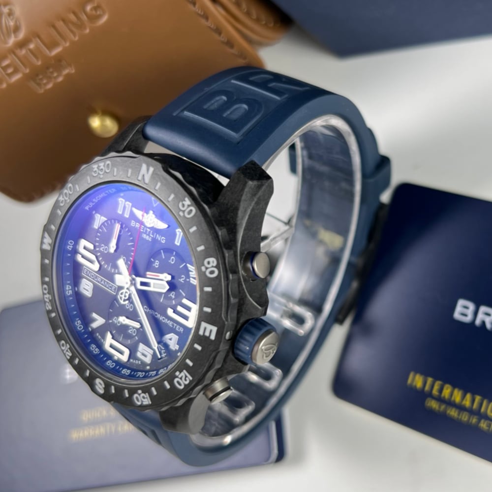  Shop Authentic Breitling Endurance Pro Black Dial Blue Rubber Strap Watch for Men - X82310D51B1S1 - Luxxuri