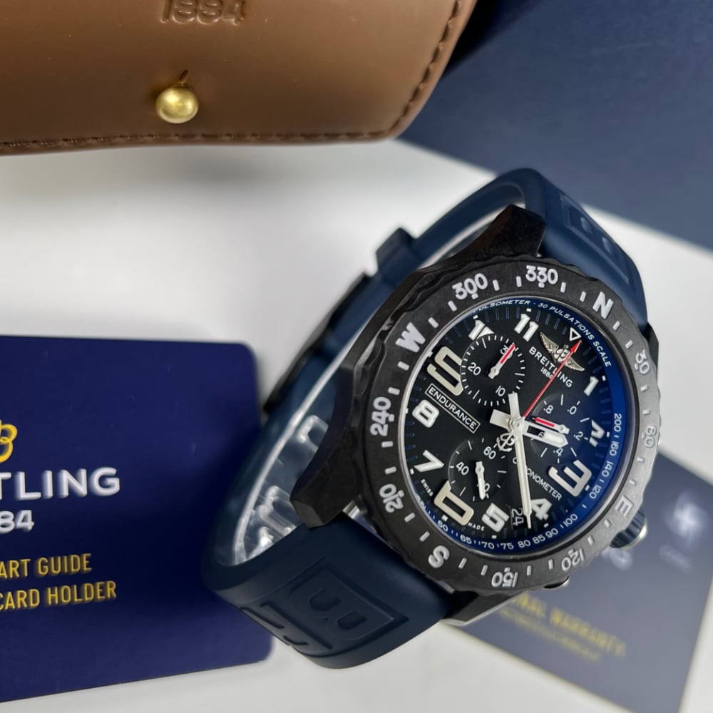  Shop Authentic Breitling Endurance Pro Black Dial Blue Rubber Strap Watch for Men - X82310D51B1S1 - Luxxuri