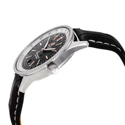  Shop Authentic Breitling Navitimer 1 Automatic 41mm Black Dial Black Leather Strap Mens Watch - A17326211B1P2 - Luxxuri