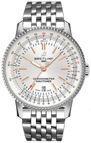  Shop Authentic Breitling Navitimer Automatic 41mm White Dial Stainless Steel Mens Watch - A17326211G1A1 - Luxxuri
