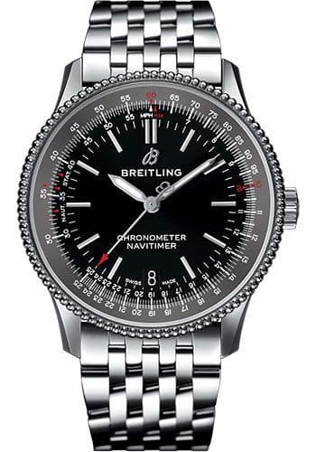  Shop Authentic Breitling Navitimer Automatic 38mm Black Dial Stainless Steel Mens Watch - A17325241B1A1 - Luxxuri