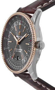  Shop Authentic Breitling Navitimer Automatic 41 Grey Dial Brown Leather Strap Watch for Men - U17326121M1P1 - Luxxuri