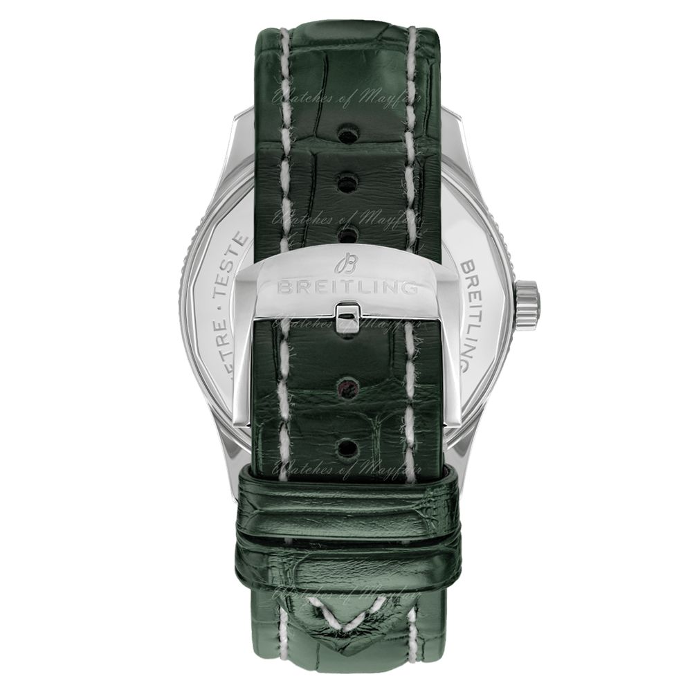  Shop Authentic Breitling Navitimer Automatic 41mm Green Dial Green Leather Strap Watch for Men - A17326361L1P1 - Luxxuri