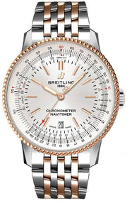  Shop Authentic Breitling Navitimer Automatic 41 White Dial Two Tone Steel Strap Watch for Men - U17326211G1U1 - Luxxuri