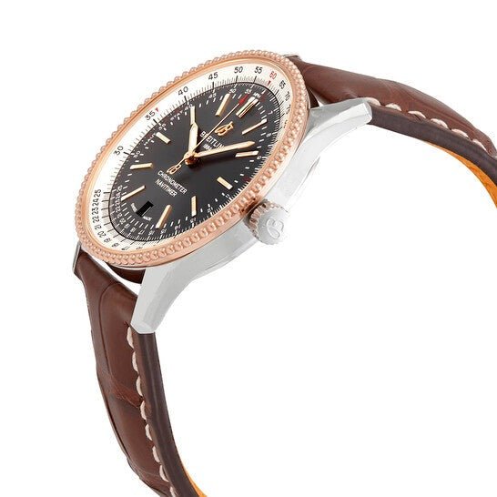  Shop Authentic Breitling Navitimer 1 Automatic 41mm Brown Dial Brown Leather Strap Mens Watch - U17326211M1P2 - Luxxuri