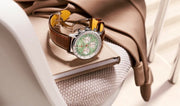 Shop Authentic Breitling Navitimer B01 Chronograph 41 Green Dial Brown Leather Strap Watch for Men - AB0139211L1P1 - Luxxuri