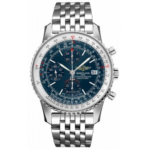  Shop Authentic Breitling Navitimer Heritage Special Edition Blue Dial Silver Steel Strap Mens Watch - A1332412/C942 - Luxxuri