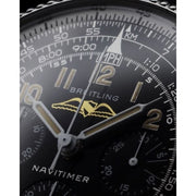  Shop Authentic Breitling Navitimer Ref. 806 1959 Re-Edition Black Dial Brown Leather Strap Watch for Men - AB0910371B1X1 - Luxxuri