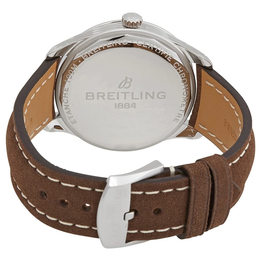  Shop Authentic Breitling Premier Automatic 40mm Blue Dial Brown Leather Strap Mens Watch - A37340351C1X2 - Luxxuri