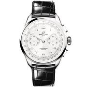  Shop Authentic Breitling Premier B09 Chronograph 40 White Dial Black Leather Strap Watch for Men - AB0930371G1P1 - Luxxuri