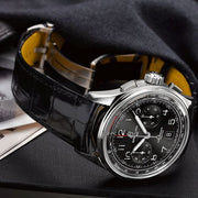  Shop Authentic Breitling Premier B01 Chronograph 42 Black Dial Black Leather Strap Watch for Men - AB0145221B1P1 - Luxxuri