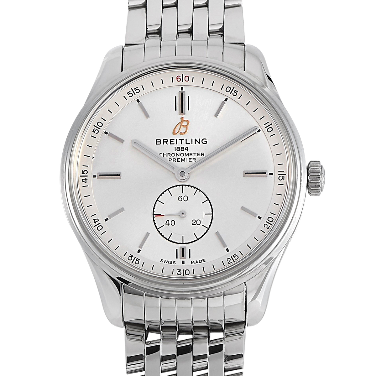  Shop Authentic Breitling Premier Automatic 40mm Stainless Steel Silver Dial Mens Watch - A37340351G1A1 - Luxxuri
