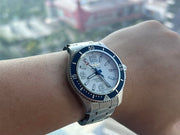  Shop Authentic Breitling Superocean 42mm White Dial Silver Steel Strap Watch for Men - A17366D81A1A1 - Luxxuri