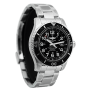  Shop Authentic Breitling Superocean II 44mm Black Dial Black Steel Strap Watch for Men - A17392D71B1A1 - Luxxuri
