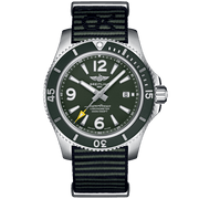  Shop Authentic Breitling Superocean Automatic 44mm Outerknown Green Dial Green Nylon Strap Watch for Men - A17367A11L1W1 - Luxxuri