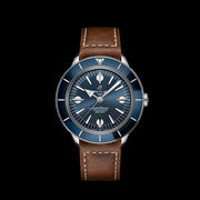  Shop Authentic Breitling Superocean Heritage '57 Blue Dial Brown Leather Strap Watch for Men - A10370161C1X1 - Luxxuri
