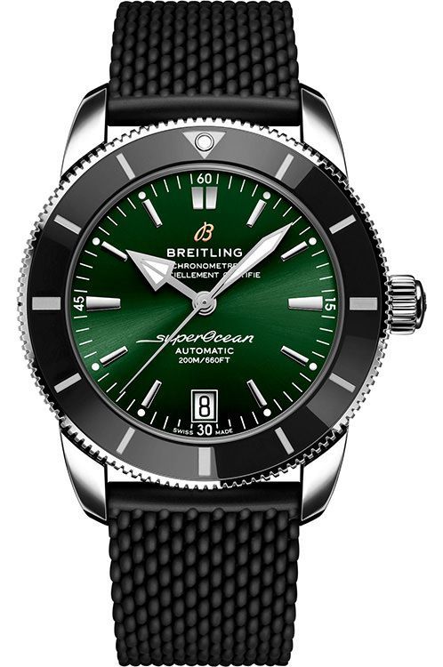  Shop Authentic Breitling Superocean Heritage B20 Automatic 42 Green Dial Black Mesh Bracelet Watch for Women - AB2010121L1S1 - Luxxuri