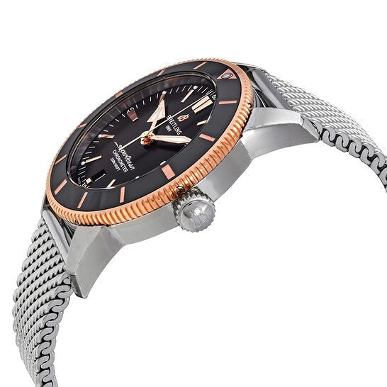  Shop Authentic Breitling Superocean Heritage B20 Automatic 44 Black Dial Silver Mesh Bracelet Watch for Men - UB2030121B1A1 - Luxxuri