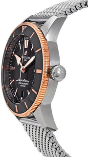  Shop Authentic Breitling Superocean Heritage B20 Automatic 44 Black Dial Silver Mesh Bracelet Watch for Men - UB2030121B1A1 - Luxxuri
