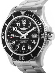  Shop Authentic Breitling Superocean II 44mm Black Dial Black Steel Strap Watch for Men - A17392D71B1A1 - Luxxuri