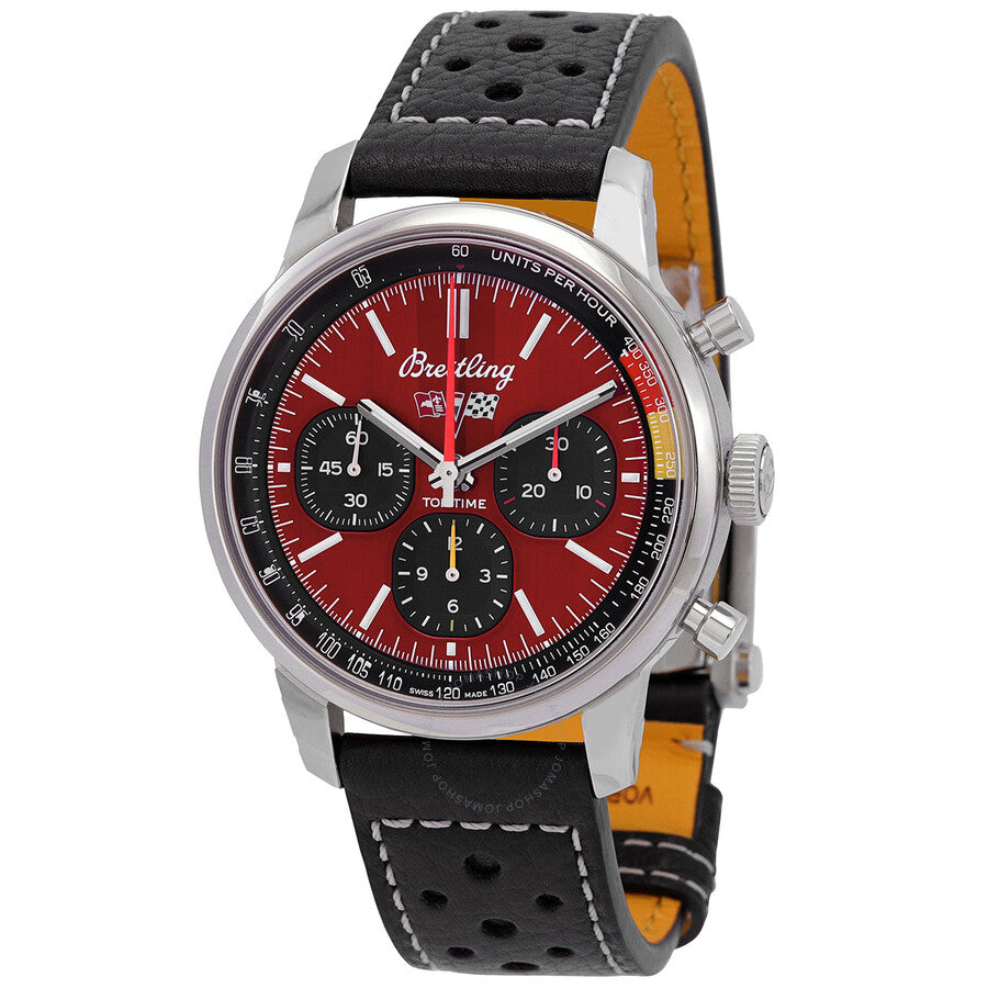  Shop Authentic Breitling Top Time B01 Chevrolet Corvette Red Dial Black Leather Strap Watch for Men - AB01761A1K1X1 - Luxxuri