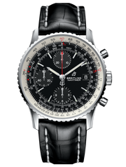  Shop Authentic Breitling Navitimer 1 Chronograph 41mm Automatic Black Dial Black Leather Strap Mens Watch - A13324121B1P1 - Luxxuri