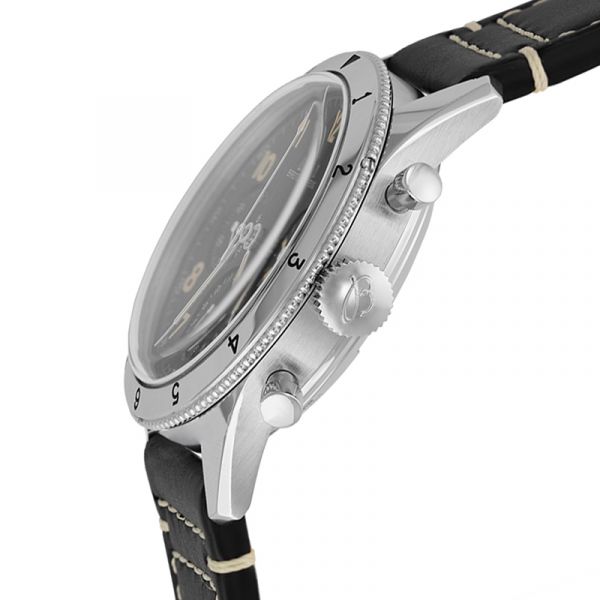  Shop Authentic Breitling Avi Ref. 765 1953 Re-Edition Black Dial Black Leather Strap Watch for Men - AB0920131B1X1 - Luxxuri