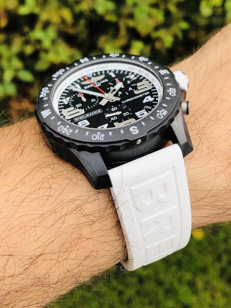  Shop Authentic Breitling Endurance Pro Black Dial White Rubber Strap Watch for Men - X82310A71B1S1 - Luxxuri