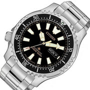  Shop Authentic Citizen Promaster 200M Diver Fugu Asian Limited Edition Black Dial Silver Steel Strap Watch For Men - NY0090-86E - Luxxuri