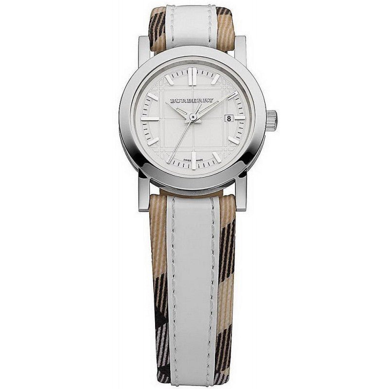  Shop Authentic Burberry Heritage Nova Heritage White Dial Leather Strap Watch for Women - BU1395 - Luxxuri