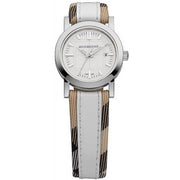  Shop Authentic Burberry Heritage Nova Heritage White Dial Leather Strap Watch for Women - BU1395 - Luxxuri
