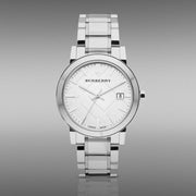  Shop Authentic Burberry The City Silver Dial Silver Steel Strap Watch for Women - BU9000 - Luxxuri