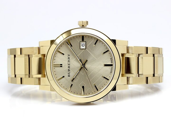  Shop Authentic Burberry The City Gold Dial Gold Steel Strap Watch for Women - BU9033 - Luxxuri