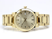  Shop Authentic Burberry The City Gold Dial Gold Steel Strap Watch for Women - BU9033 - Luxxuri