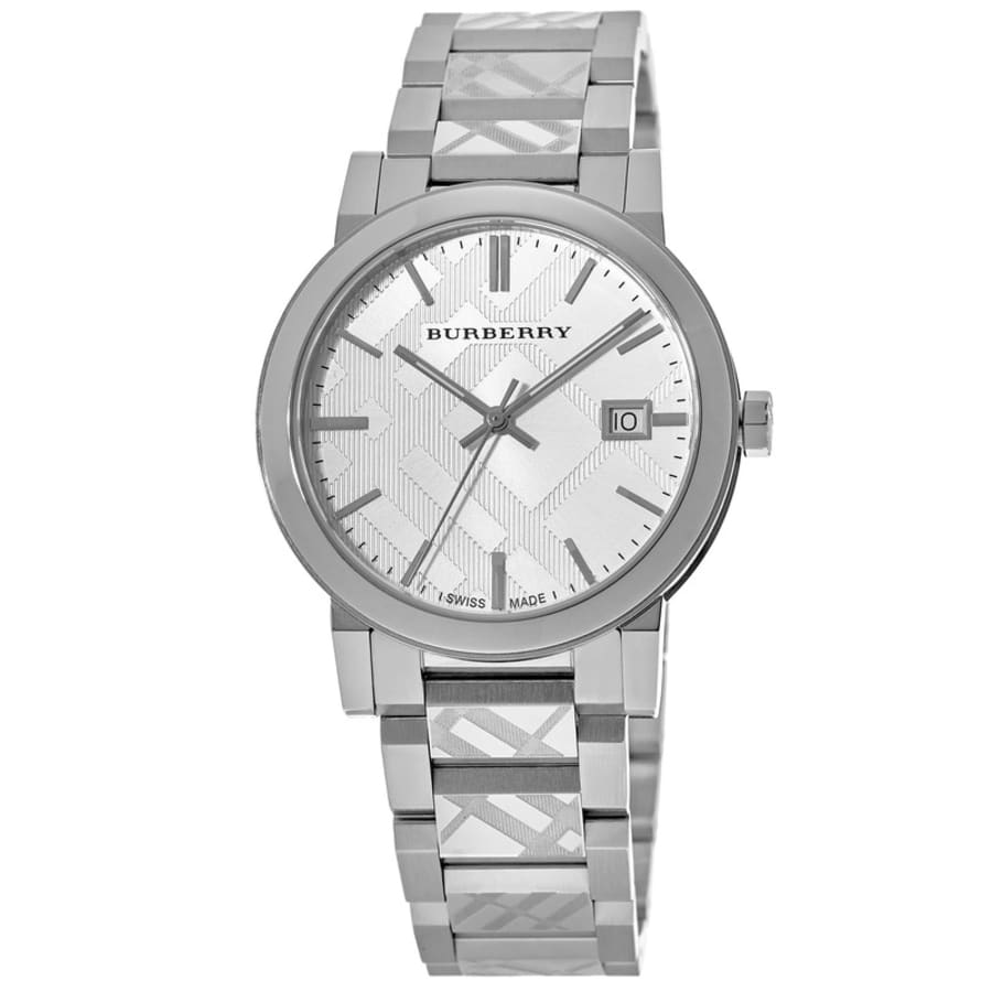  Shop Authentic Burberry The City Silver Dial Silver Steel Strap Watch for Men - BU9037 - Luxxuri