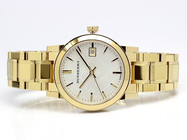 Shop Authentic Burberry The City White Dial Gold Steel Strap Watch for Women - BU9103 - Luxxuri